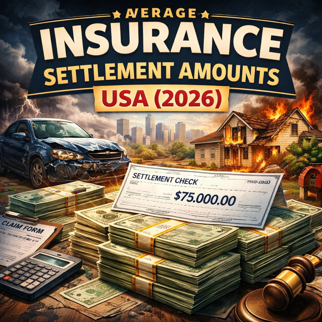 average insurance settlement amounts USA 2026