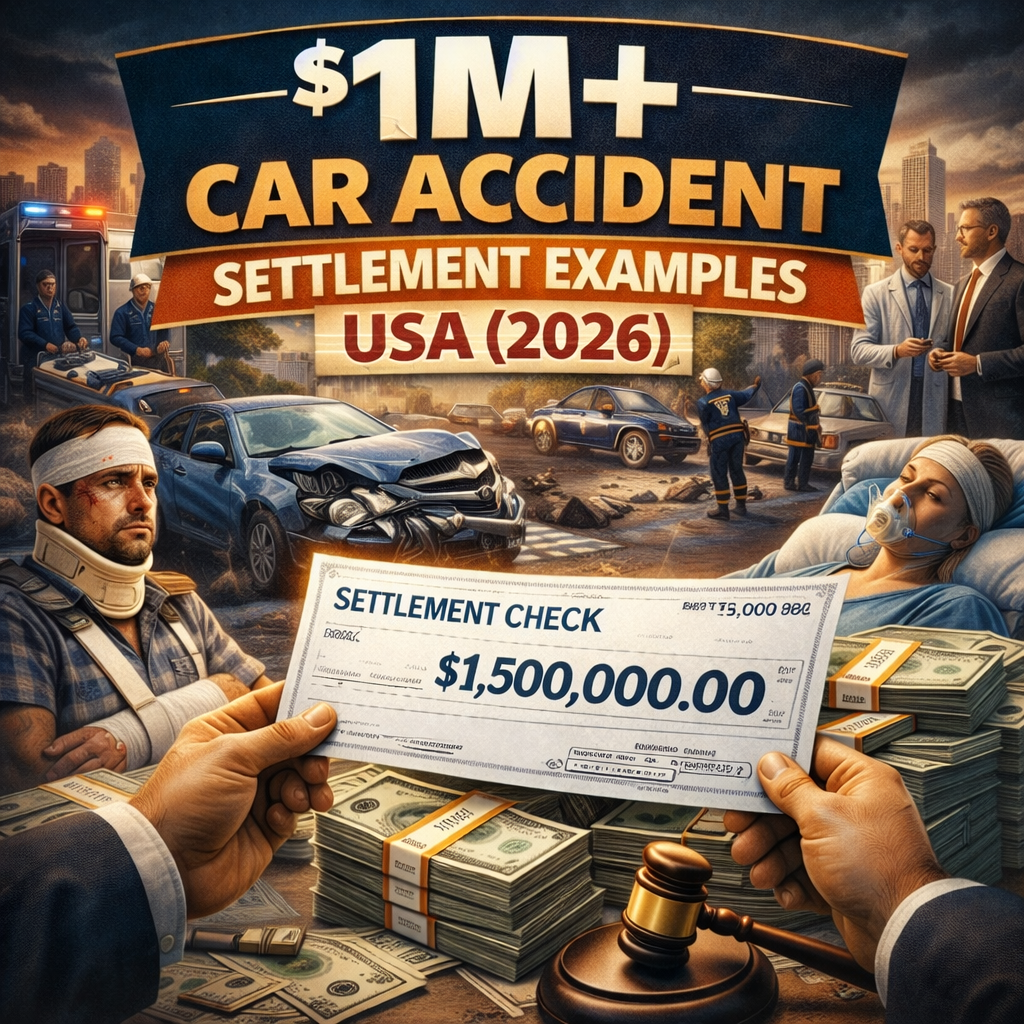 $1M+ Car Accident Settlement Examples USA (2026)