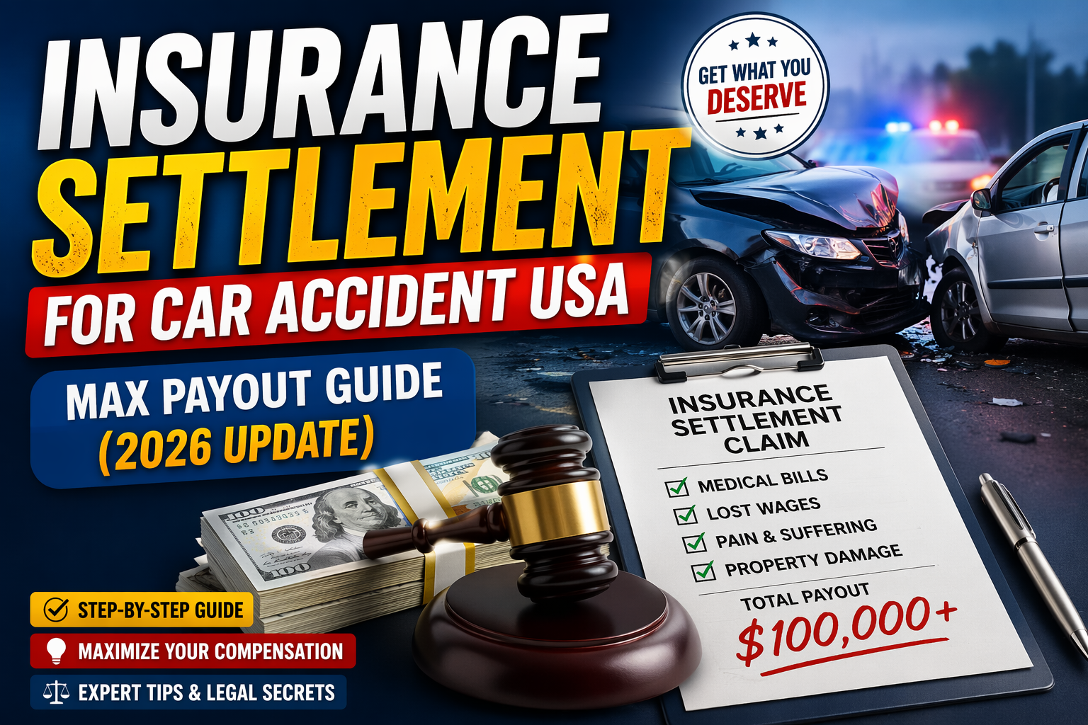 Insurance Settlement for Car Accident USA