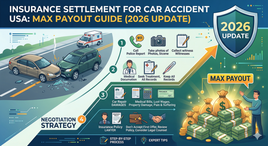 Insurance Settlement for Car Accident USA