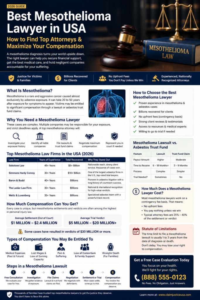 Best Mesothelioma Lawyer in USA