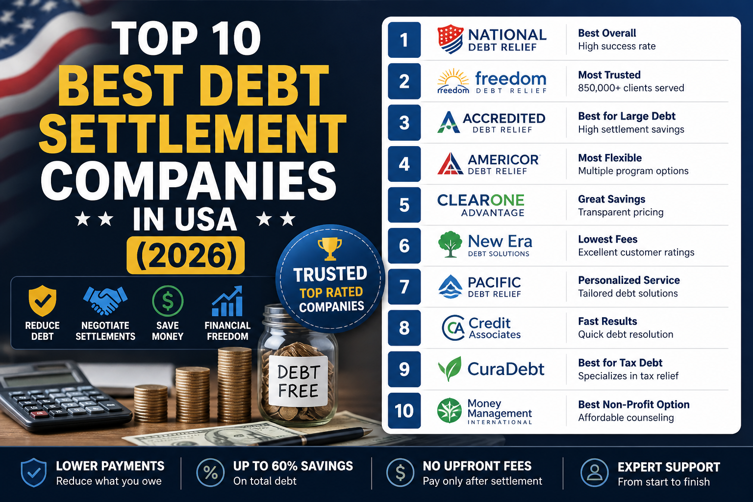 Best Debt Settlement Companies in USA
