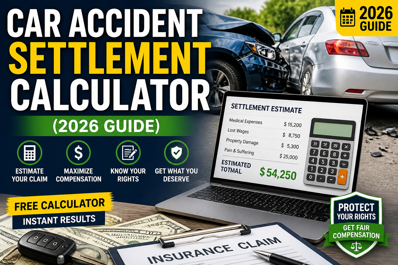 Car Accident Settlement Calculator (2026 Guide)