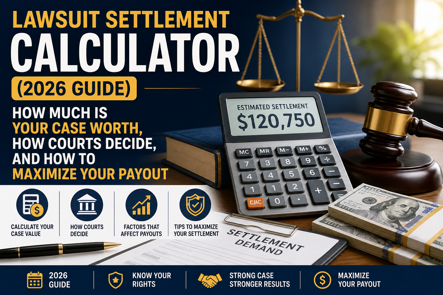 Lawsuit Settlement Calculator (2026 Guide)