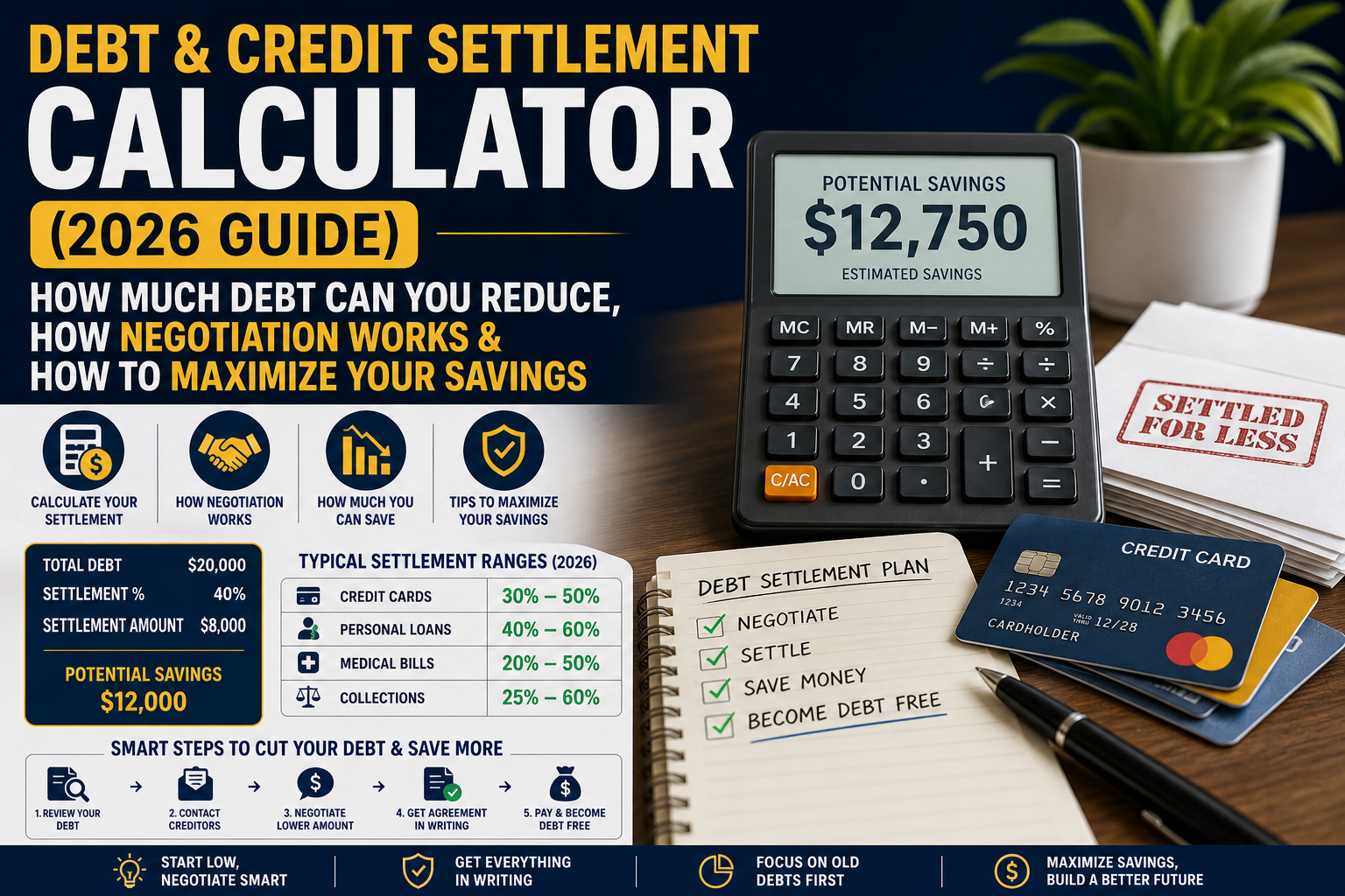 Debt & Credit Settlement Calculator (2026 Guide)