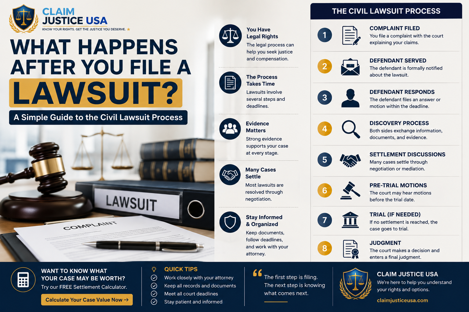 What Happens After You File a Lawsuit