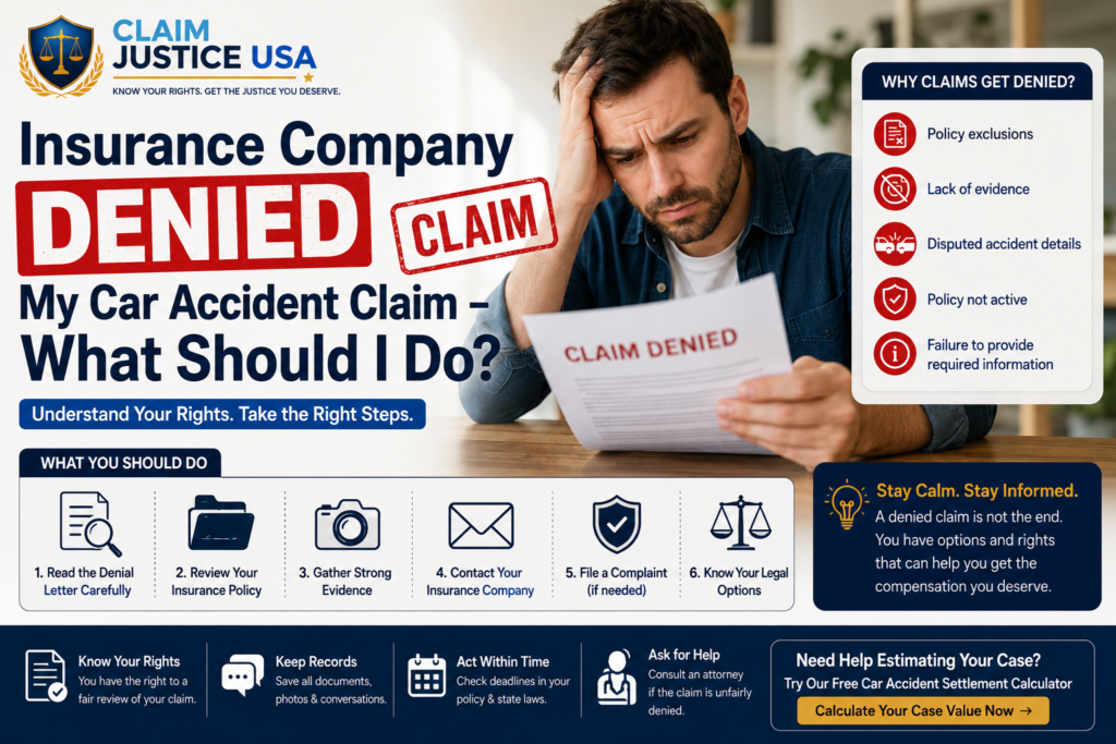 Insurance Company Denied My Car Accident Claim