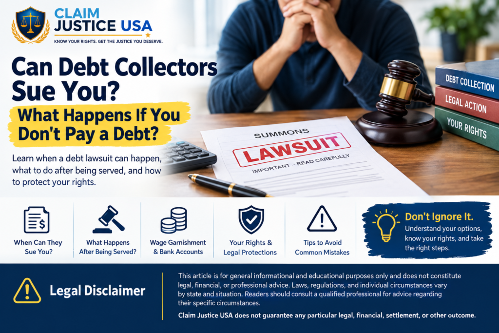 Can Debt Collectors Sue You