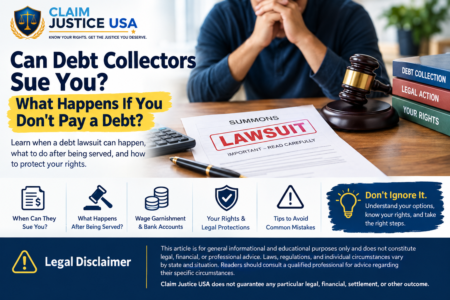 Can Debt Collectors Sue You