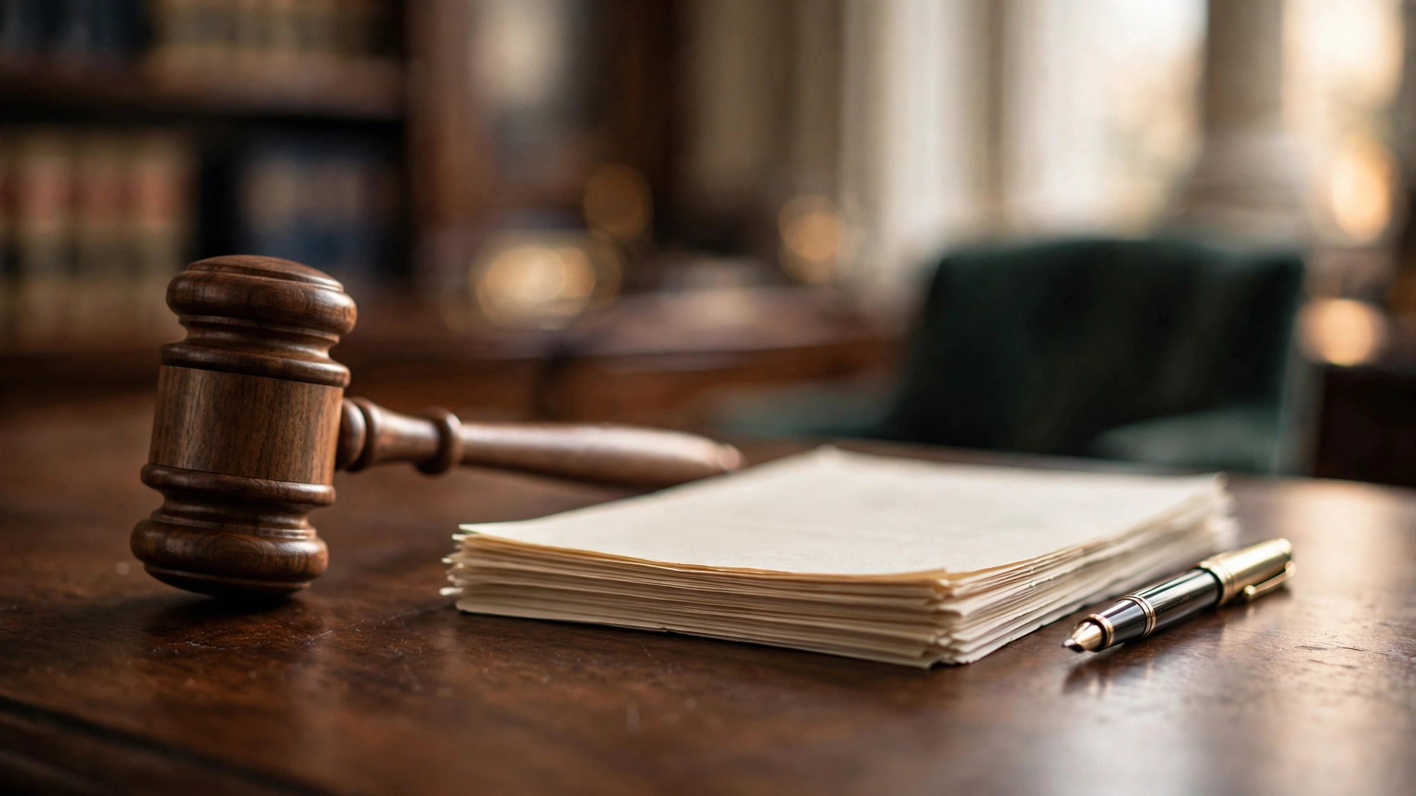 Gavel and court judgment documents on a desk, illustrating the question "can you settle a debt after a court judgment"
